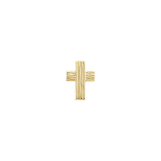 14K Yellow The Rugged Cross Lapel Pin