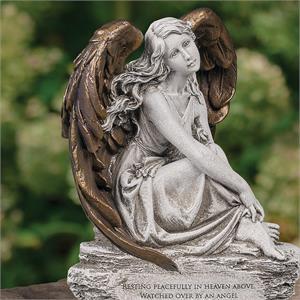12-Inch Memorial Angel Statue With Verse - View 2