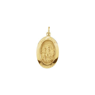 14K Yellow 19x13.5 mm Saint Joseph Medal