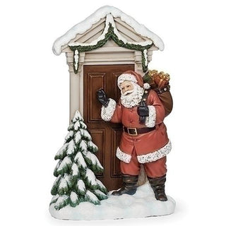 11.75-Inch Santa At Front Door Joseph's Studio