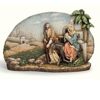 11-Inch Joseph & Mary On Donkey Scene