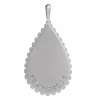 Sterling Silver Trust in The Lord Pendant 
