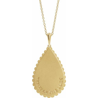 14K Yellow Trust in The Lord 16-18" Necklace