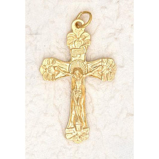 25-Pack - Trinity Crucifix (Gold) - 1-1/2 inch