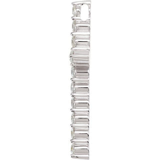 Platinum 7/8 CTW Lab-Grown Diamond Cross Pendant