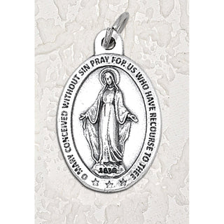 Bulk Miraculous Mary Double Sided Medals - 1-1/2 Inch