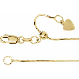 .80 mm Adjustable Snake Chain 