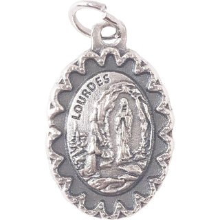 Bulk Lady of Lourdes Medals with Scalloped Frame