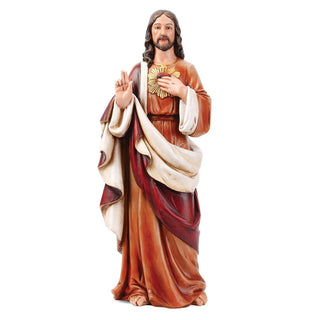 24-Inch Sacred Heart Of Jesus Figure - Renaissance Collection