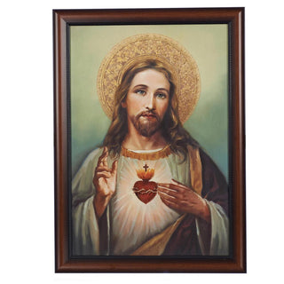 27-Inch Sacred Heart Framed Art