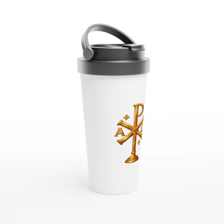 Chi-Rho Alpha and Omega Travel Mug - view 2