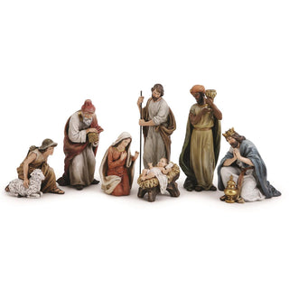 9.5-Inch7Pc St Nativity With Shepherd