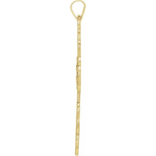 14K Yellow 32x21 mm Orthodox Cross Pendant