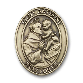Gold Finish Saint Anthony Visor Clip