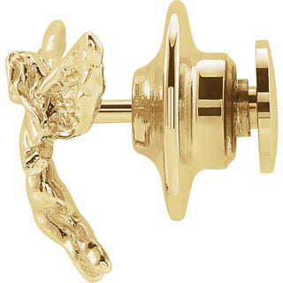 14K Yellow Dancing Angel Lapel Pin