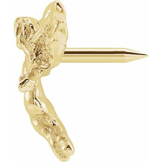 14K Yellow Dancing Angel Lapel Pin