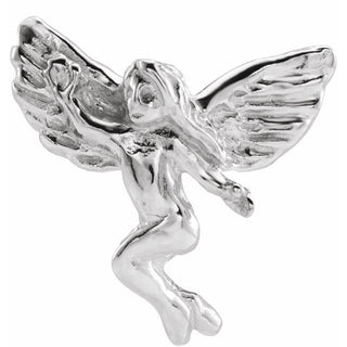 14K White Dancing Angel Lapel Pin