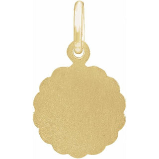 14K Yellow 10 mm Angel Pendant