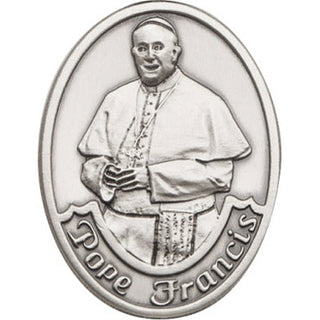 Silver Finish Pope Francis Visor Clip