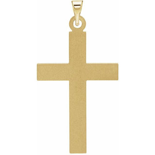 14K Yellow Cross Pendant