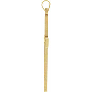 14K Yellow Cross Pendant