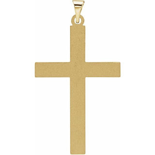 14K Yellow Cross Pendant
