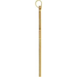 14K Yellow Cross Pendant