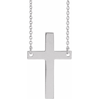 Sterling Silver Cross 16" Necklace