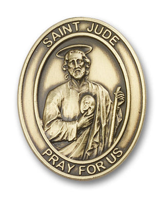Gold Finish Saint Jude Visor Clip