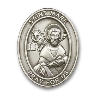 Silver Finish Saint Mark Visor Clip