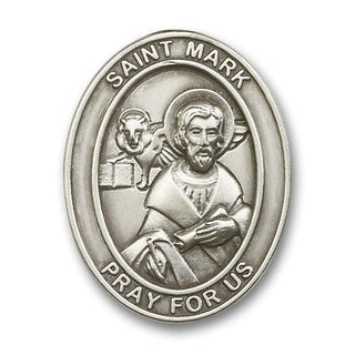 Silver Finish Saint Mark Visor Clip