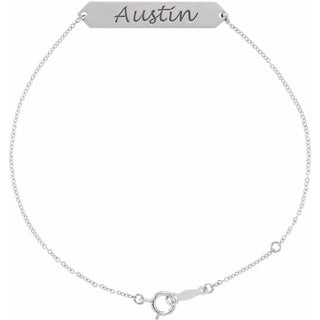 Sterling Silver Geometric 7-8" Bracelet