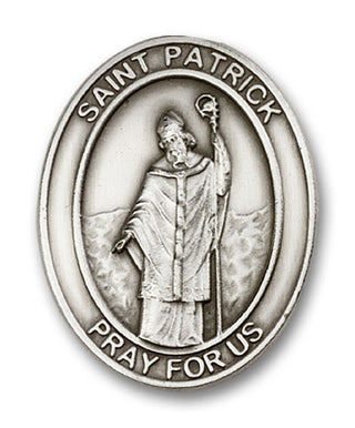 Silver Finish Saint Patrick Visor Clip