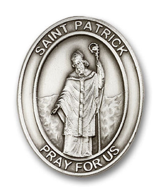 Silver Finish Saint Patrick Visor Clip