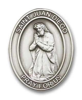 Silver Finish Juan Diego Visor Clip
