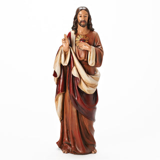 18-Inch Sacred Heart Of Jesus Figure - Renaissance Collection