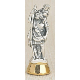 6-pack - Saint Christopher Adhesive 3 inch Mini Statue