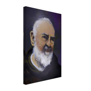 St. Padre Pio Portrait Canvas Print - view 3