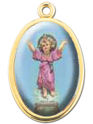 Gold Oval Divino Nino Picture Medal 10-Pack