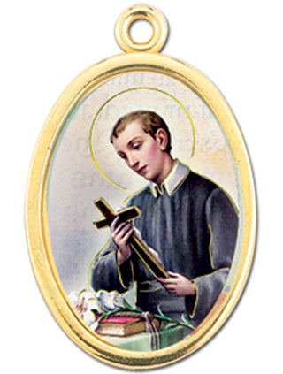 Gold Oval Saint Gerard Picture Medal 10-Pack
