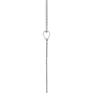 Sterling Silver 28 x 18 mm Cross 18" Necklace