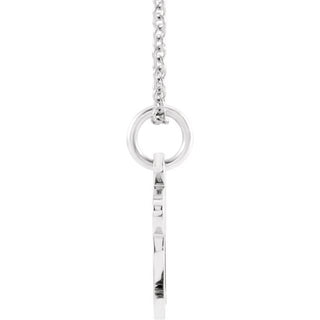 14K White Chai 16-18" Necklace