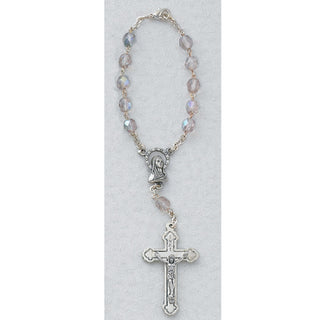 Light Amethyst June Auto Rosary