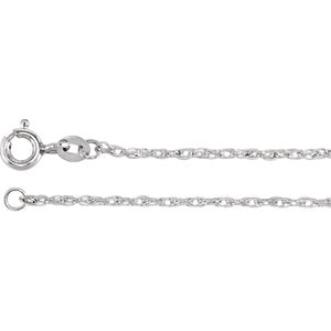 24-inch Rope Chain with Spring Ring - Sterling Silver