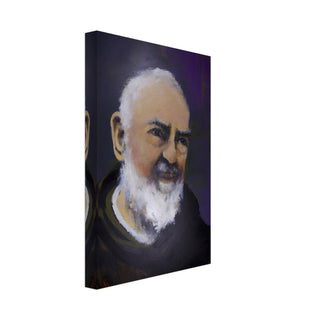 St. Padre Pio Portrait Canvas Print - view 4