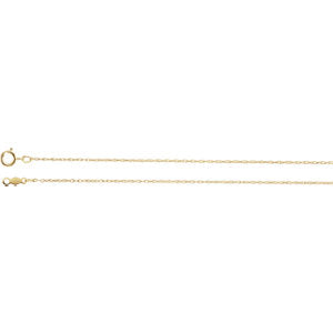 18-inch Rope Chain with Spring Ring - 10K Yellow