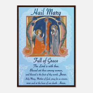 Hail Mary Prayer Framed Print - view 19