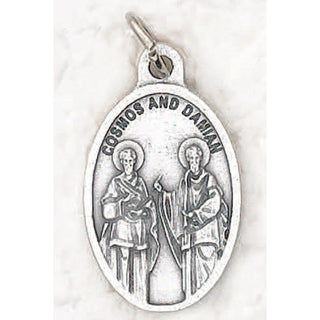 25-Pack - Oxidized Pendant-St Cosmos and Damian