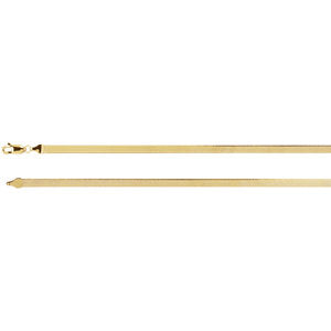 20-inch Flexible Herringbone Chain with Lobster Clasp - 14K Yellow Gold