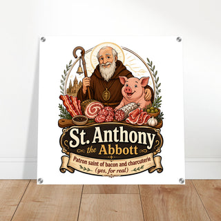 St. Anthony the Abbot Patron of Bacon Acrylic Wall Plaque - view 6